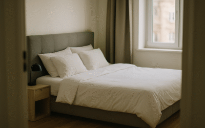 Jak urządzić małą sypialnię z dużym łóżkiem? Praktyczne porady