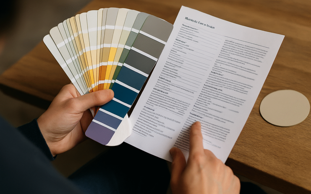 Jak skutecznie czytać kartę techniczną farby i dobrać kolor